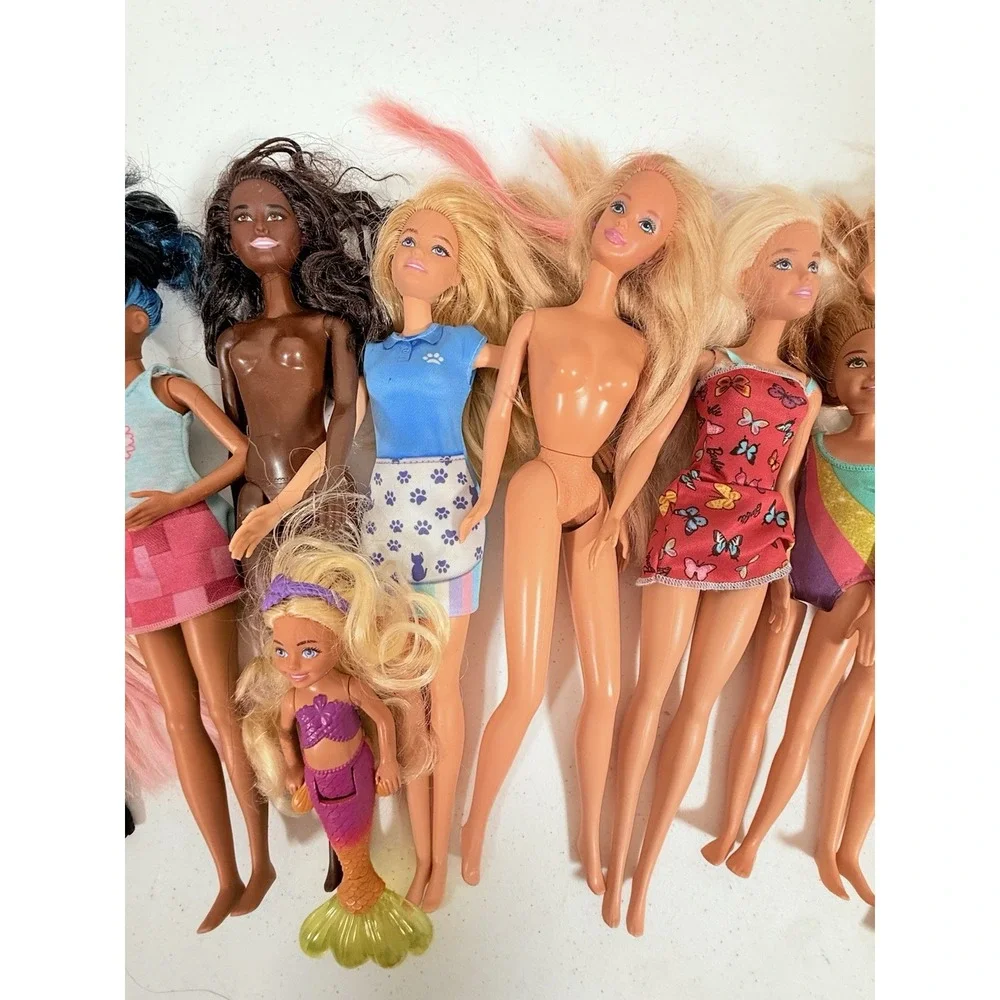 Modern Barbie Doll Lot 10 Mattel Dolls Chelsea Mermaid Fashionista